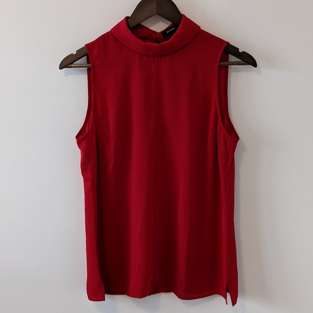 NWT Red Sleeveless Blouse